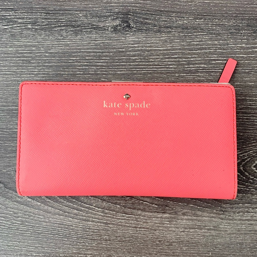 Kate Spade Vibrant  Neon Pink Wallet